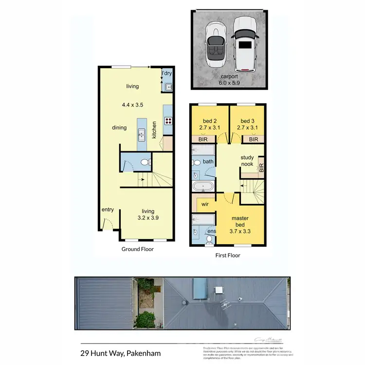 Floorplan of Homely townhouse listing, 29 Hunt Way, Pakenham VIC 3810