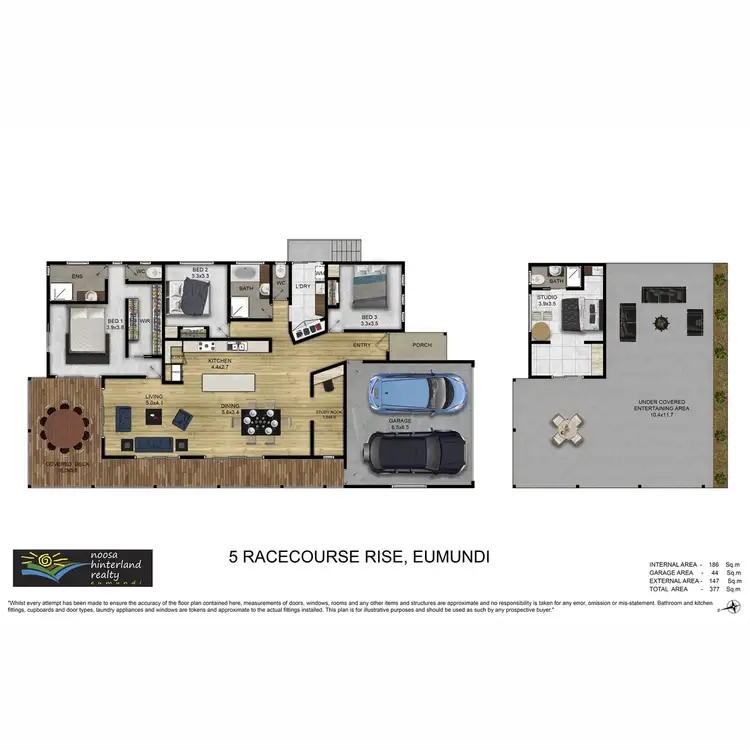 Floorplan of Homely house listing, 5 Racecourse Rise, Eumundi QLD 4562