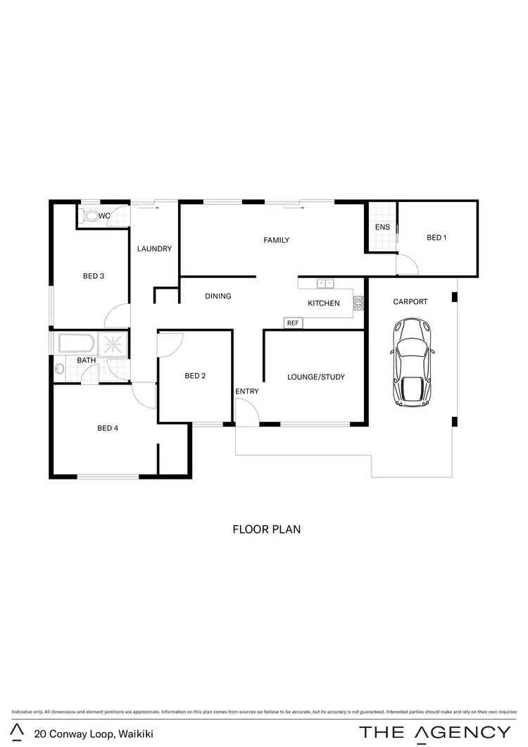 Floorplan of Homely house listing, 20 Conway Loop, Waikiki WA 6169