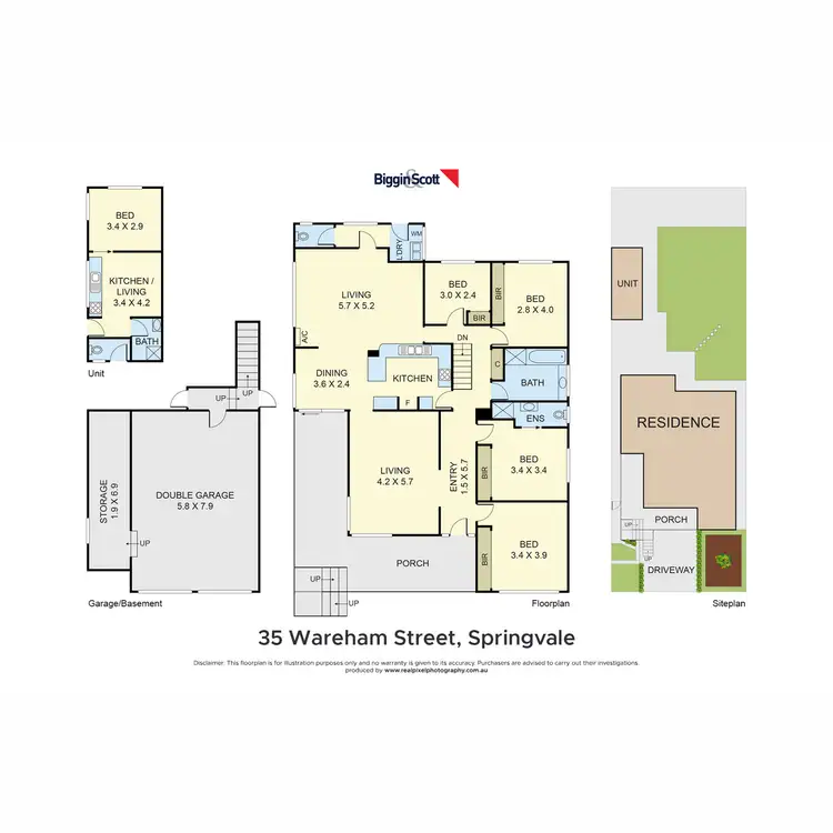 Floorplan of Homely house listing, 35 Wareham Street, Springvale VIC 3171