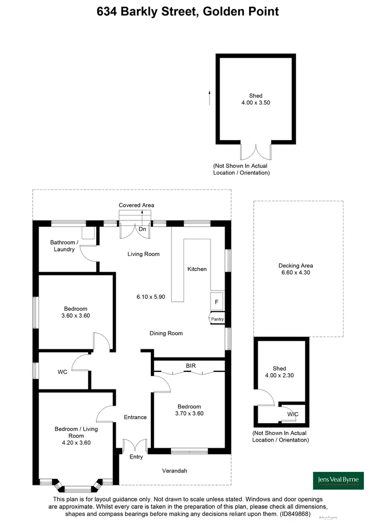 Floorplan of Homely house listing, 634 Barkly Street, Golden Point VIC 3350
