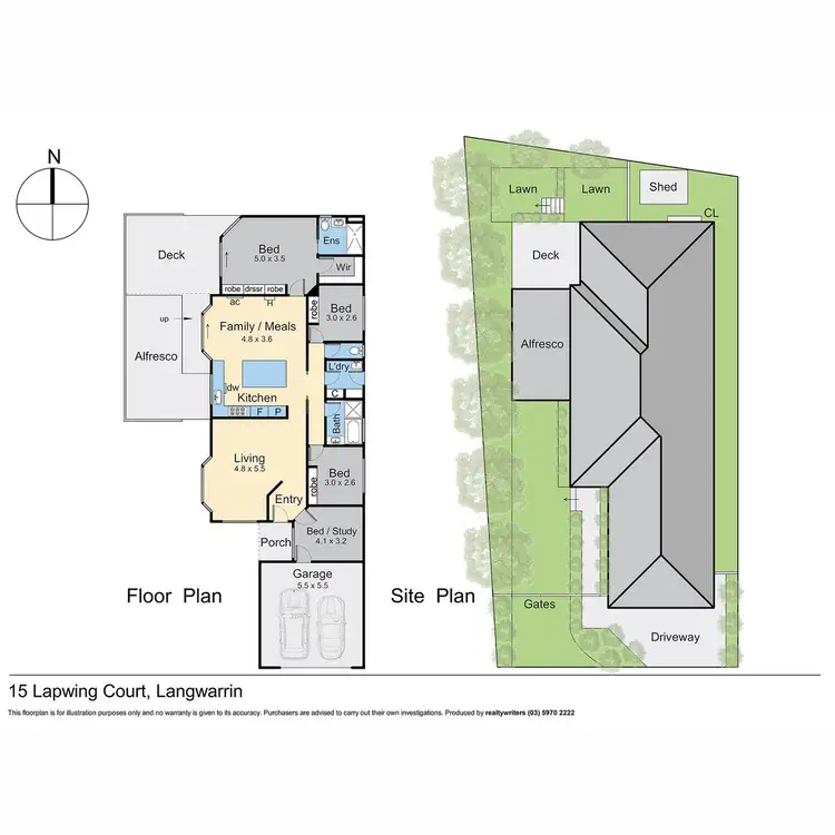Floorplan of Homely house listing, 15 Lapwing Court, Langwarrin VIC 3910