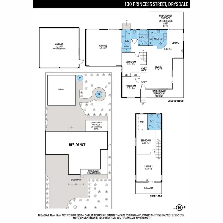 Floorplan of Homely house listing, 130 Princess Street, Drysdale VIC 3222