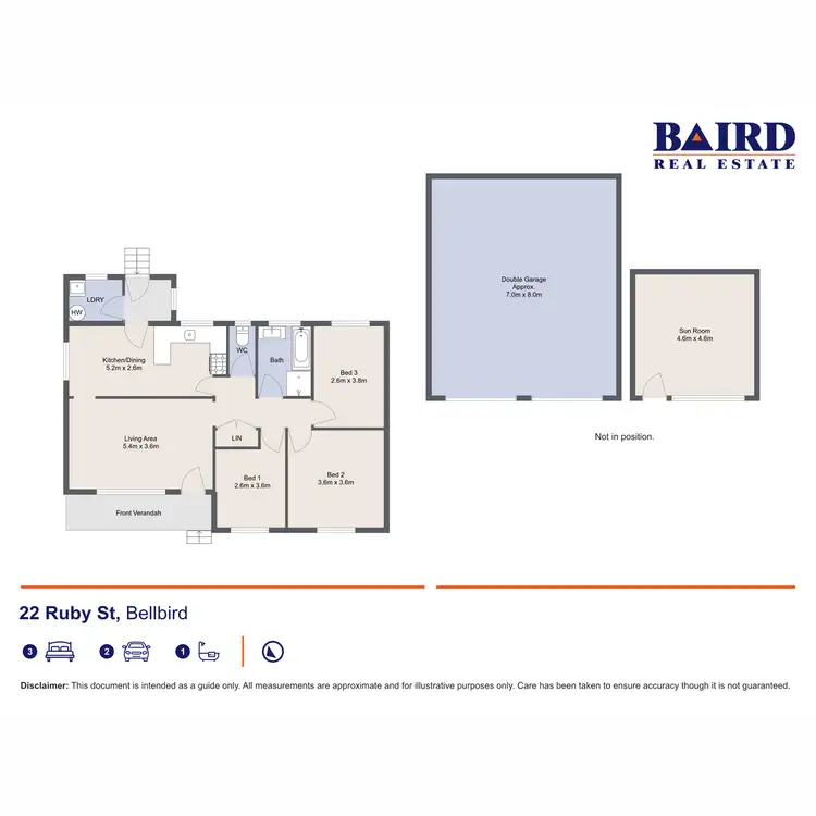 Floorplan of Homely house listing, 22 Ruby Street, Bellbird NSW 2325