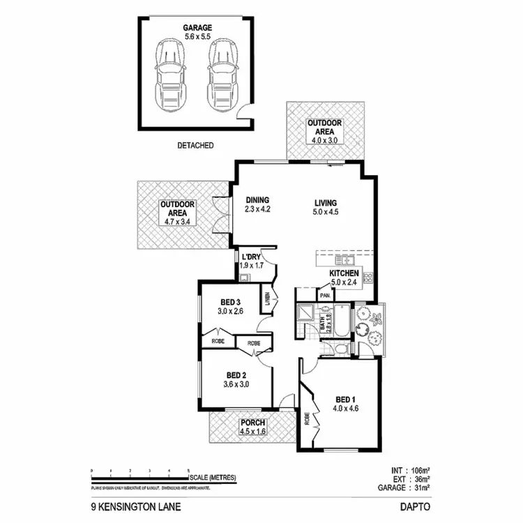 Floorplan of Homely house listing, 9 Kensington Lane, Dapto NSW 2530