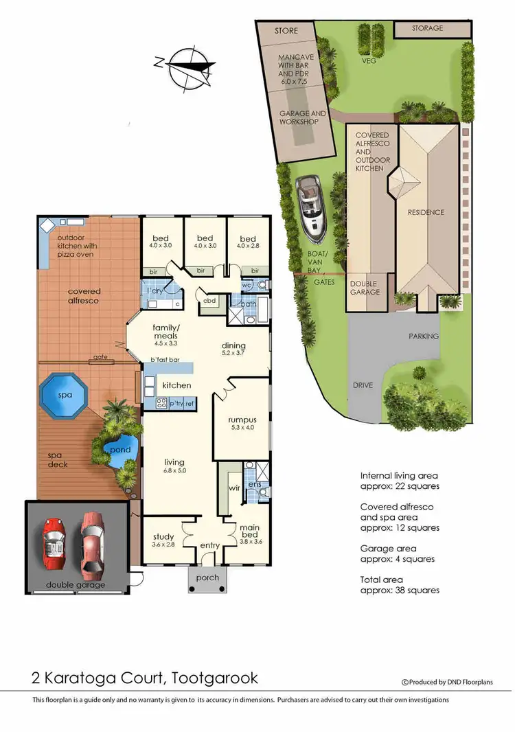 Floorplan of Homely house listing, 2 Karatoga Court, Tootgarook VIC 3941