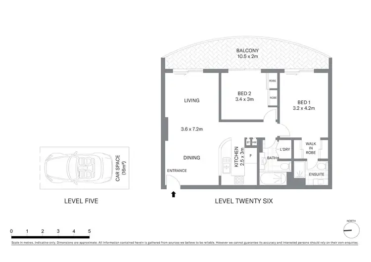Floorplan of Homely apartment listing, 2603/343 Pitt Street, Sydney NSW 2000