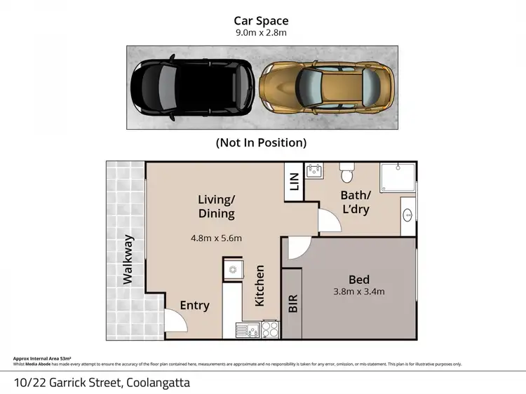Floorplan of Homely unit listing, 10/22 Garrick Street, Coolangatta QLD 4225