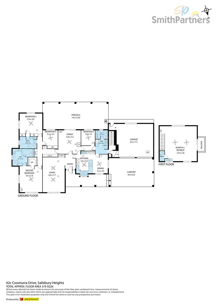 Floorplan of Homely house listing, 42C Coomurra Drive, Salisbury Heights SA 5109
