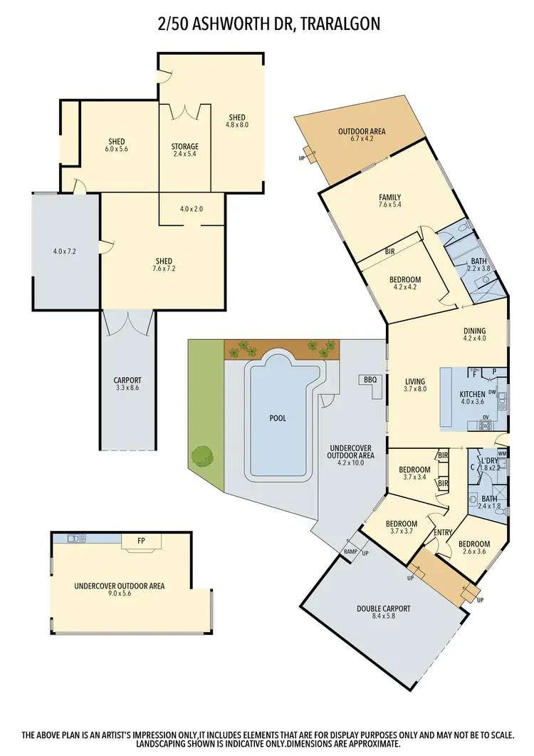 Floorplan of Homely house listing, Lot 2, 50 Ashworth Drive, Traralgon VIC 3844