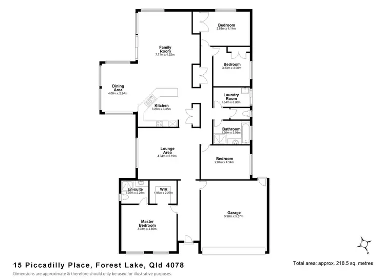 Floorplan of Homely house listing, 15 Piccadilly Place, Forest Lake QLD 4078