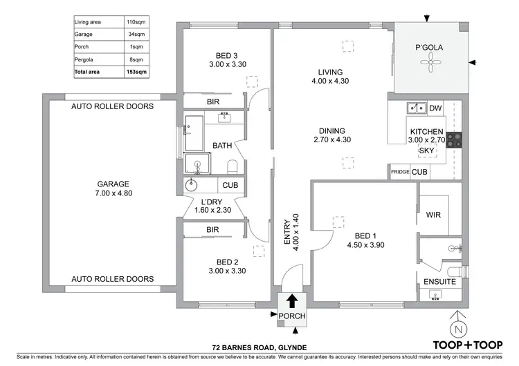Floorplan of Homely house listing, 72 Barnes Road, Glynde SA 5070