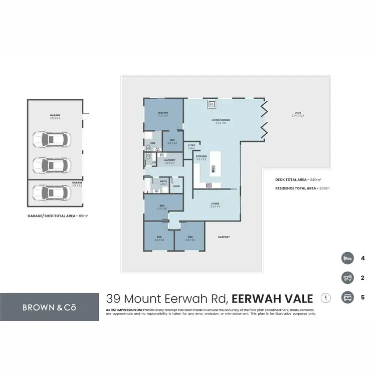 Floorplan of Homely rural property listing, 39 Mount Eerwah Road, Eerwah Vale QLD 4562