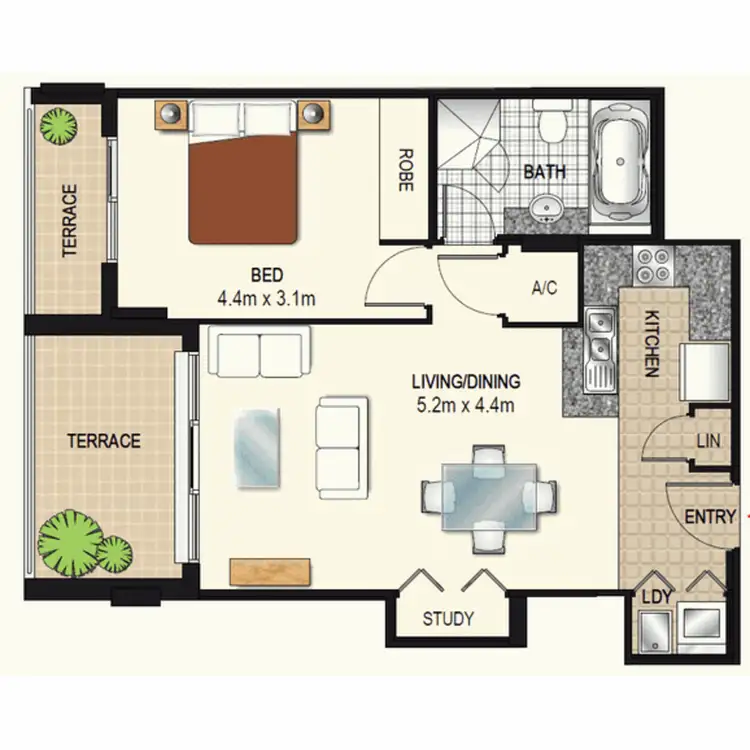 Floorplan of Homely apartment listing, 20/28 Crystal Street, Waterloo NSW 2017