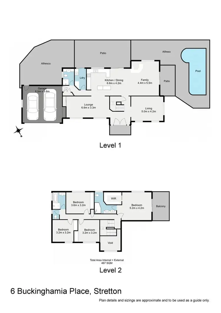 Floorplan of Homely house listing, 6 Buckinghamia Place, Stretton QLD 4116