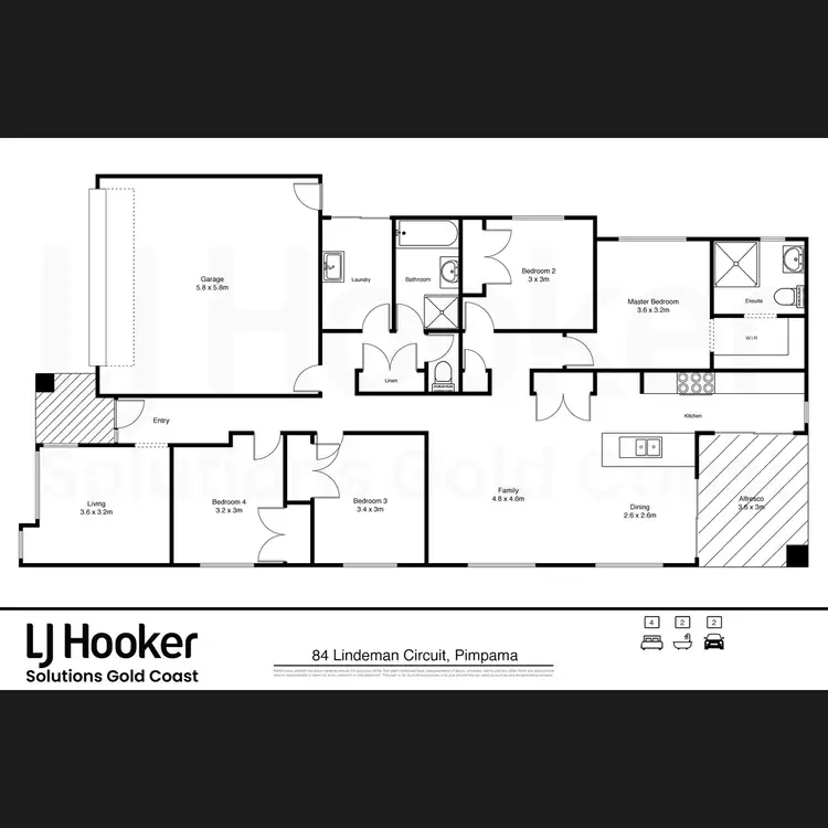 Floorplan of Homely house listing, 84 Lindeman Circuit, Pimpama QLD 4209