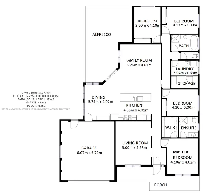 Floorplan of Homely house listing, 12 Rosewood Court, Thurgoona NSW 2640