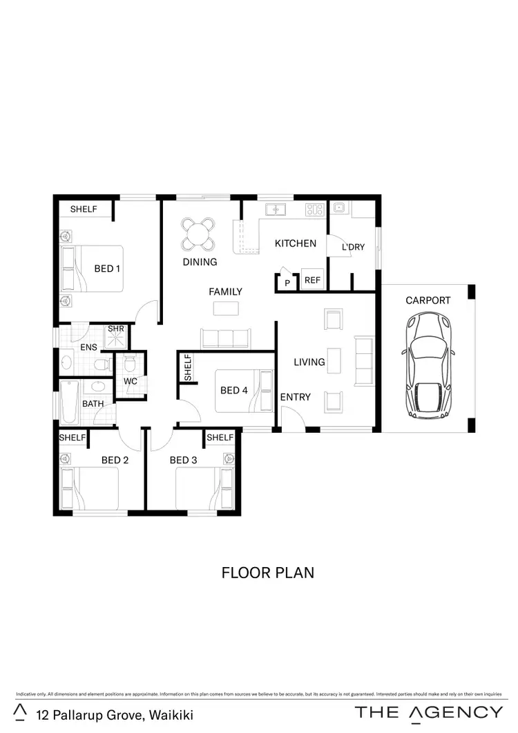 Floorplan of Homely house listing, 12 Pallarup Grove, Waikiki WA 6169