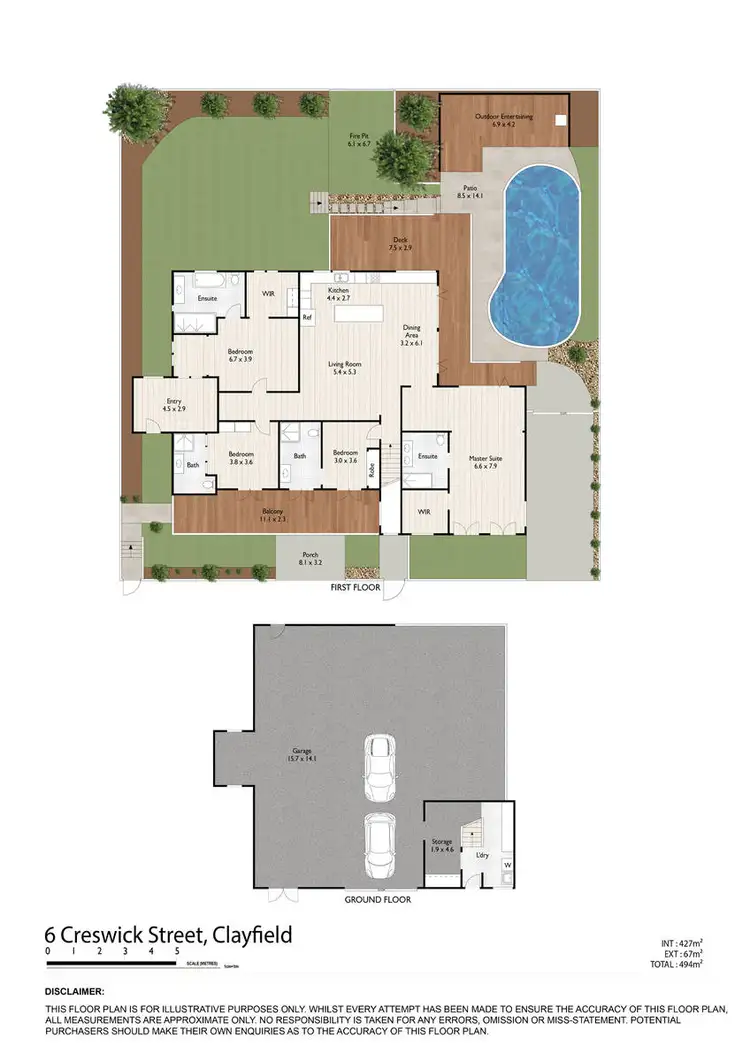 Floorplan of Homely house listing, 6 Creswick Street, Clayfield QLD 4011