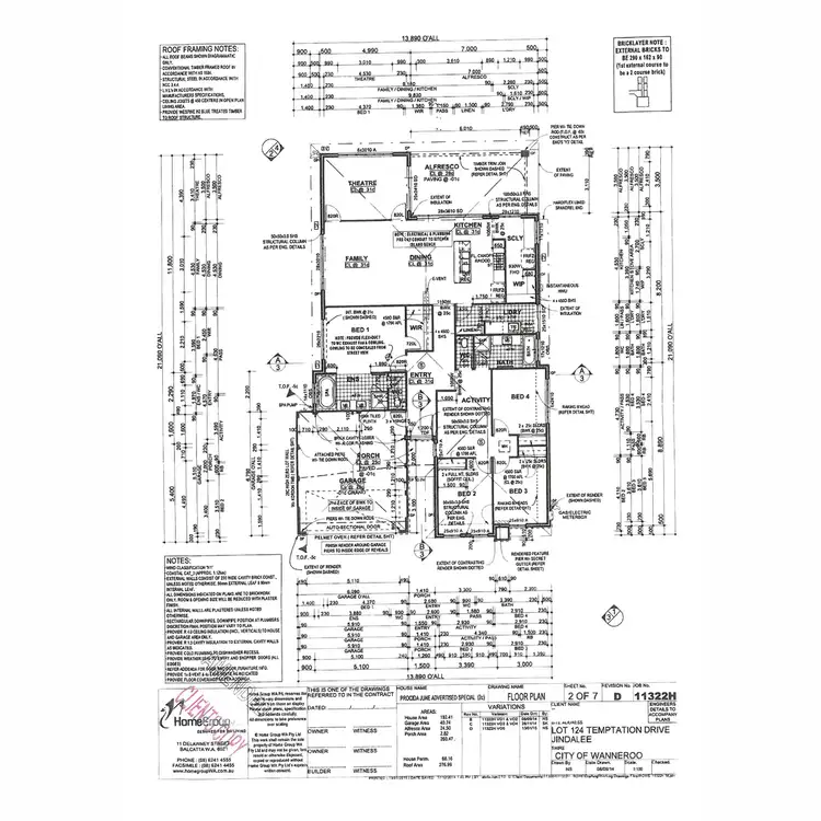 Floorplan of Homely house listing, 15 Temptation Drive, Jindalee WA 6036