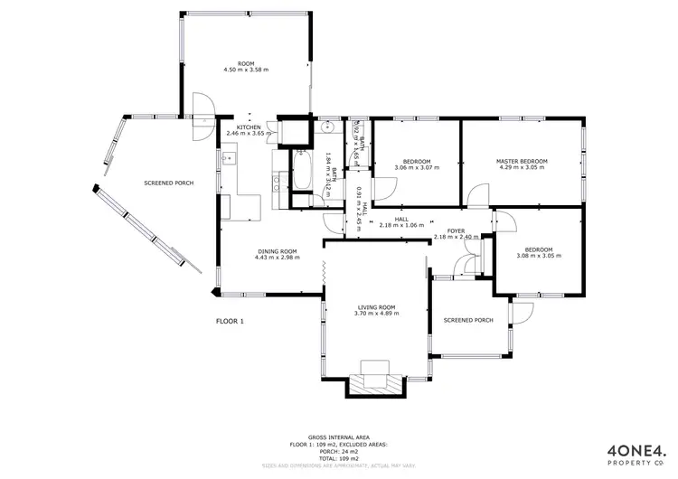 Floorplan of Homely house listing, 26 Danina Street, Chigwell TAS 7011