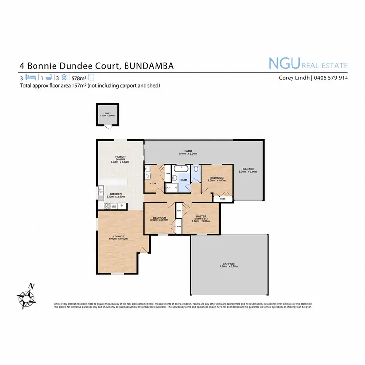 Floorplan of Homely house listing, 4 Bonnie Dundee Court, Bundamba QLD 4304