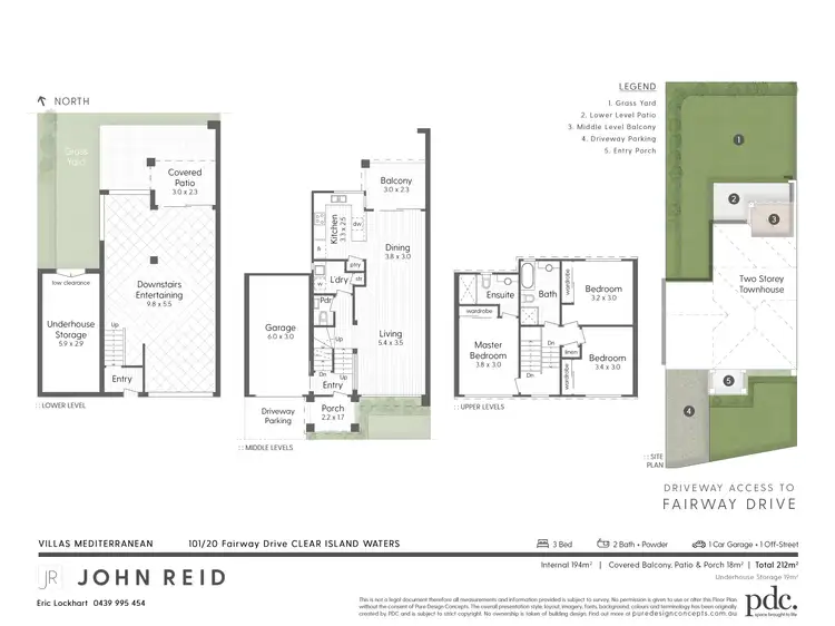 Floorplan of Homely townhouse listing, 101/20 Fairway Drive, Clear Island Waters QLD 4226