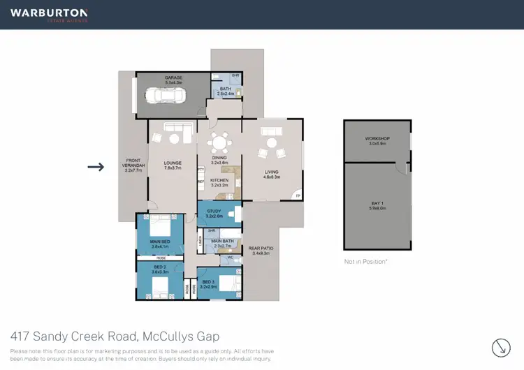 Floorplan of Homely rural property listing, 417 Sandy Creek Road, Muswellbrook NSW 2333