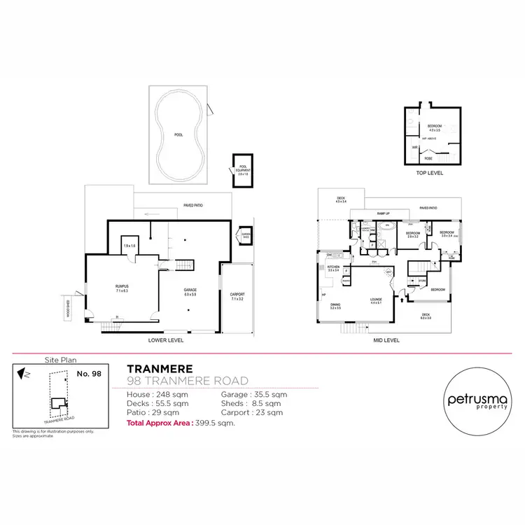 Floorplan of Homely house listing, 98 Tranmere Road, Howrah TAS 7018