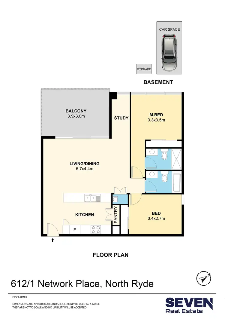 Floorplan of Homely apartment listing, 612/1 Network Place, North Ryde NSW 2113
