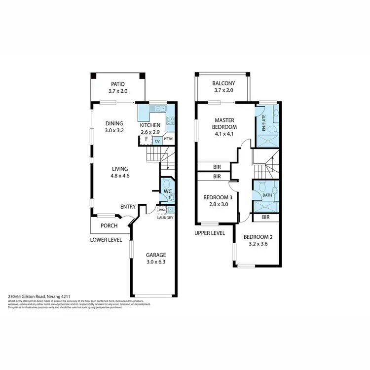 Floorplan of Homely townhouse listing, 230/64 Gilston Road, Nerang QLD 4211