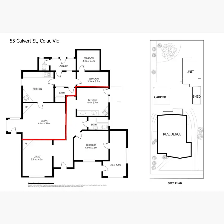 Floorplan of Homely house listing, 55 Calvert Street, Colac VIC 3250