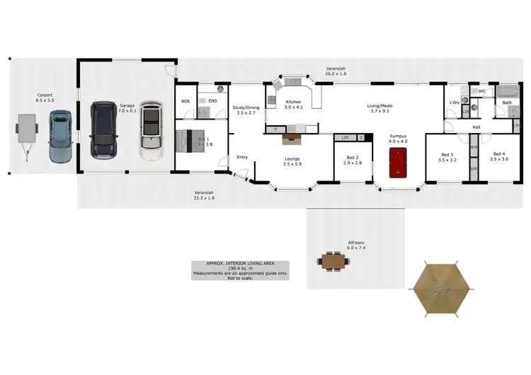 Floorplan of Homely house listing, 19 Willow Parade, Wodonga VIC 3690