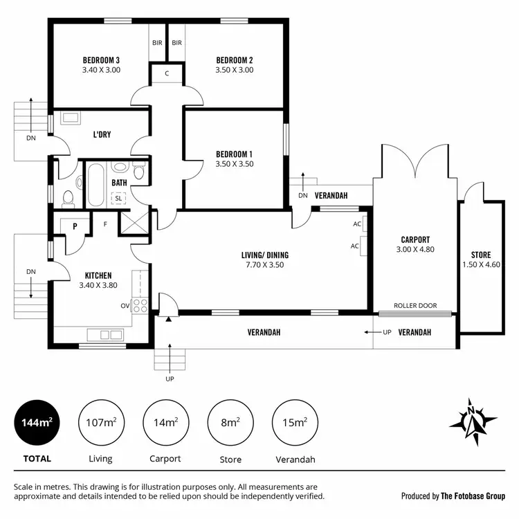 Floorplan of Homely house listing, 34 Poznan Crescent, Hackham West SA 5163
