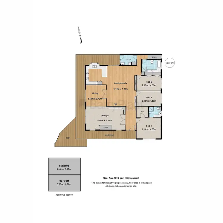 Floorplan of Homely house listing, 3 Bilocla Avenue, Cockatoo VIC 3781