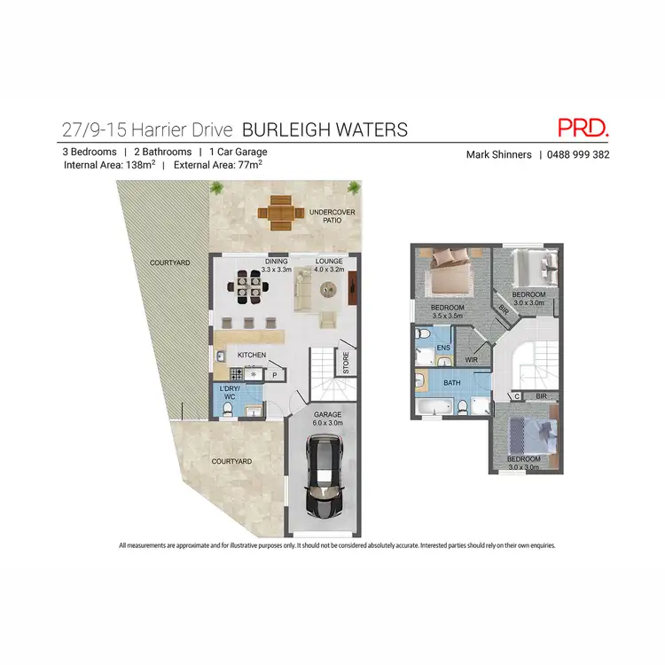 Floorplan of Homely townhouse listing, 27/9-15 Harrier Drive, Burleigh Waters QLD 4220