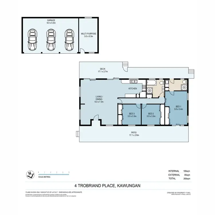 Floorplan of Homely house listing, 4 Trobriand Place, Kawungan QLD 4655