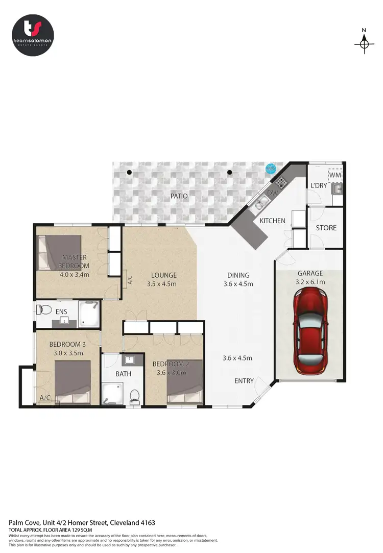 Floorplan of Homely villa listing, 4/2 Homer Street, Cleveland QLD 4163