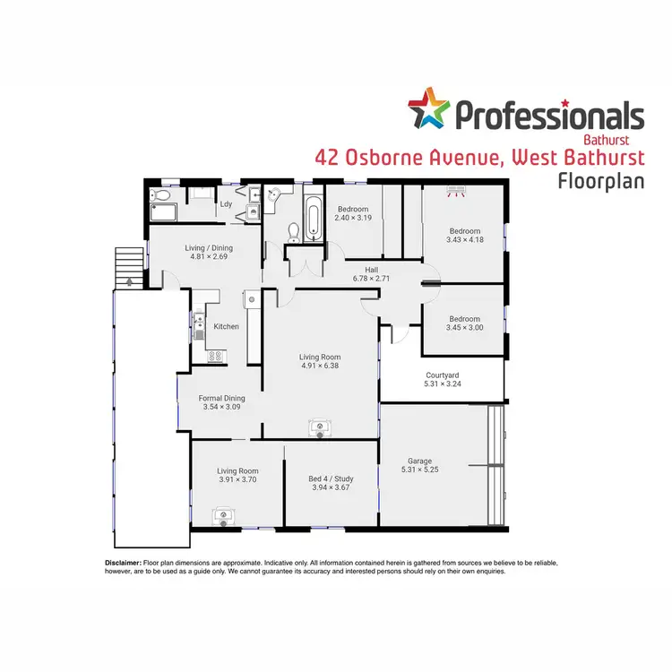 Floorplan of Homely house listing, 42 Osborne Avenue, West Bathurst NSW 2795