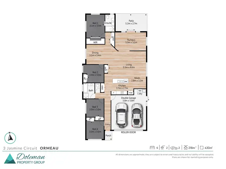 Floorplan of Homely house listing, 3 Jasmine Circuit, Ormeau QLD 4208