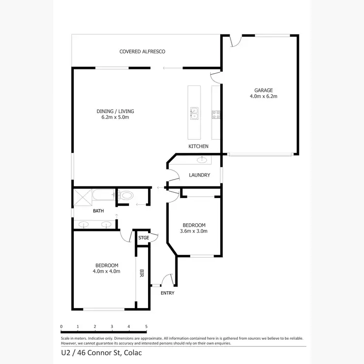Floorplan of Homely unit listing, 2/46 Connor Street, Colac VIC 3250