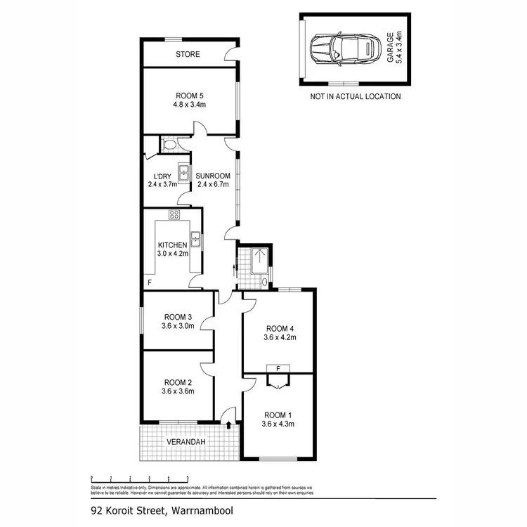 Floorplan of Homely house listing, 92 Koroit Street, Warrnambool VIC 3280