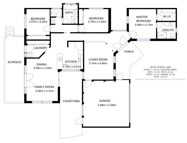 Floorplan of Homely house listing, 11 Park Lane, Wodonga VIC 3690