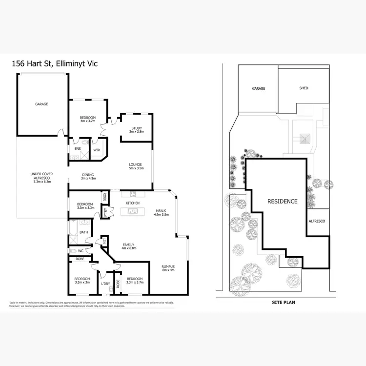 Floorplan of Homely house listing, 156 Hart Street, Elliminyt VIC 3250