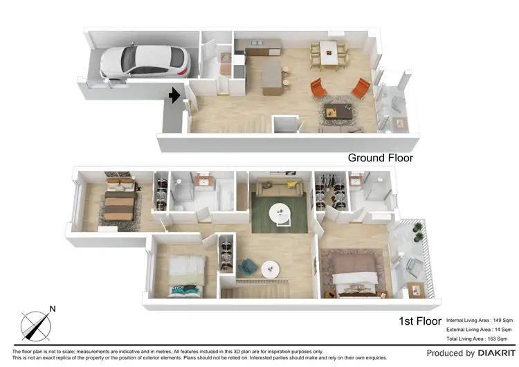 Floorplan of Homely unit listing, 2/16 Bottle Brush Circuit, Coomera QLD 4209
