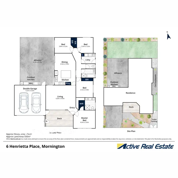 Floorplan of Homely house listing, 6 Henrietta Place, Mount Martha VIC 3934