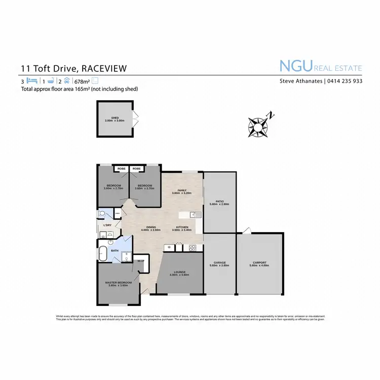 Floorplan of Homely house listing, 11 Toft Drive, Raceview QLD 4305