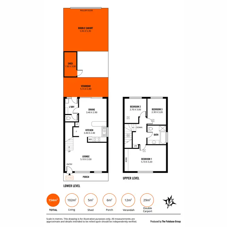 Floorplan of Homely townhouse listing, 8/45 Tim Hunt Way, Peterhead SA 5016