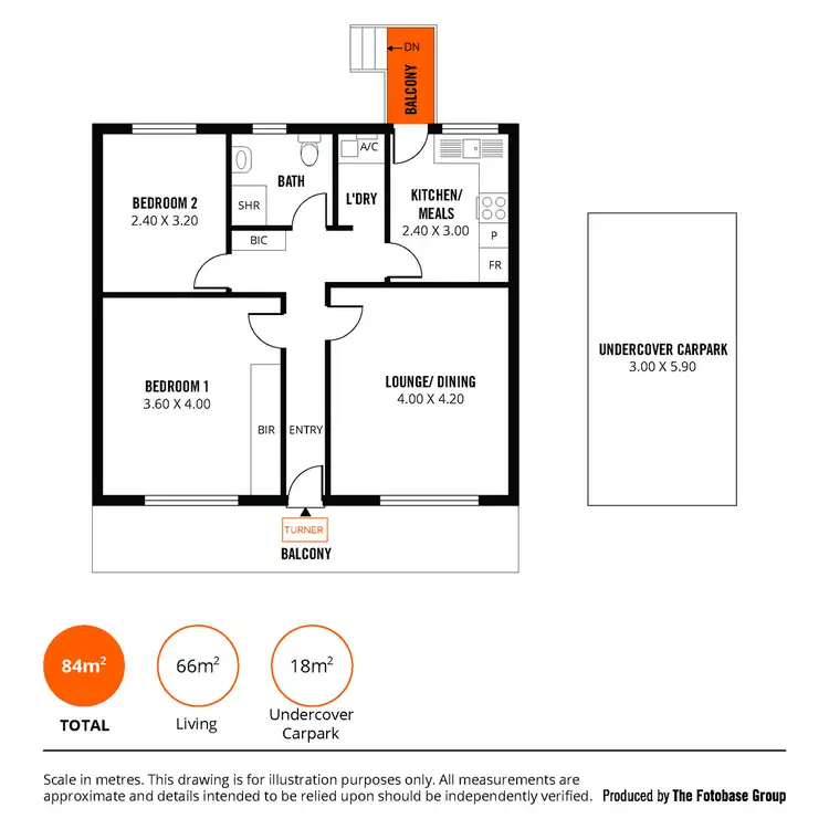 Floorplan of Homely unit listing, 9/71 O G Road, Klemzig SA 5087