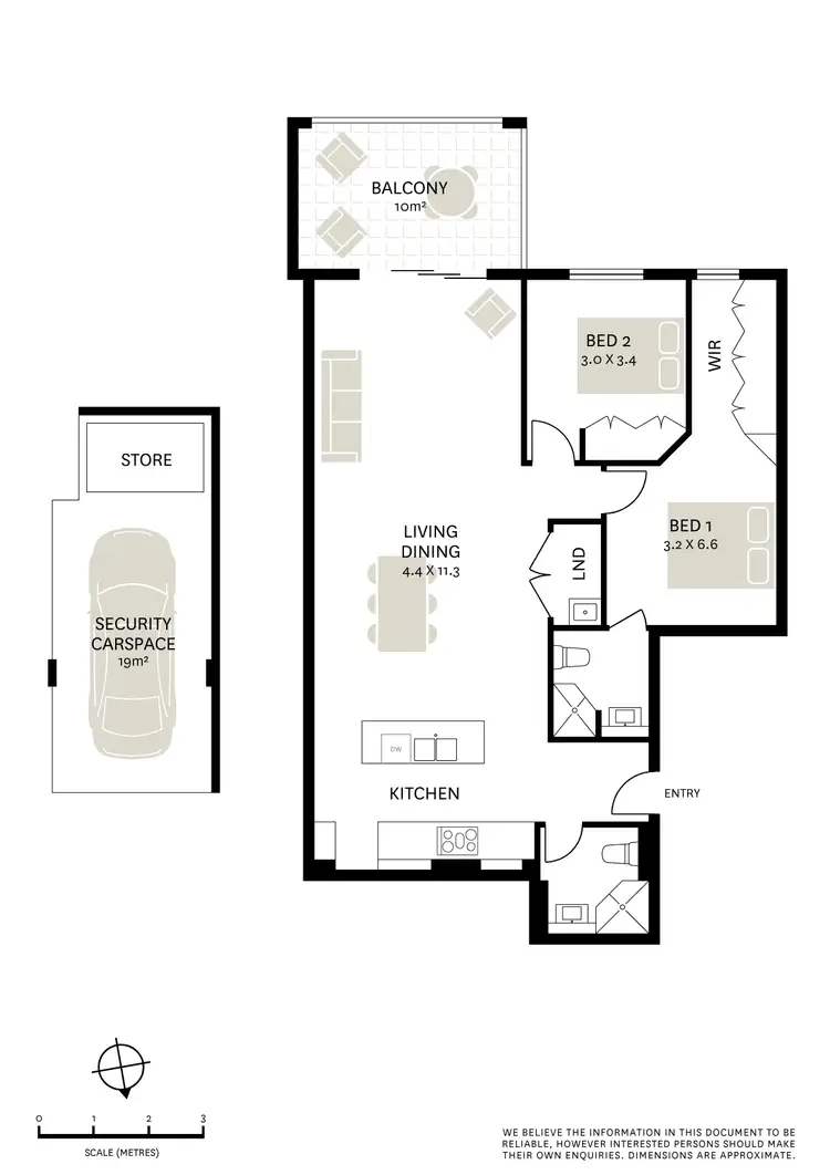 Floorplan of Homely apartment listing, 3/13-15 Myrtle Street, North Sydney NSW 2060